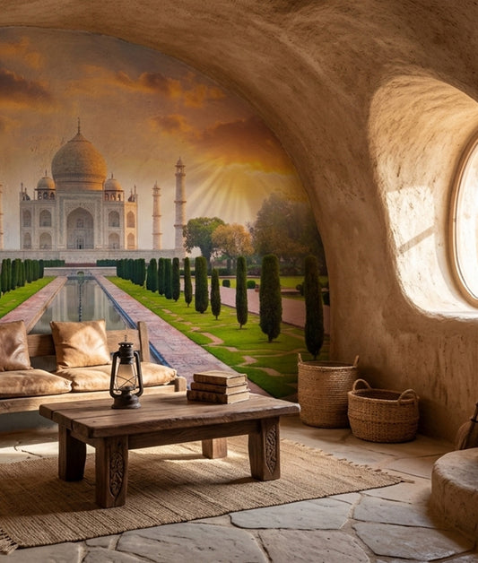 Beautiful Taj Mahal at Sunrise