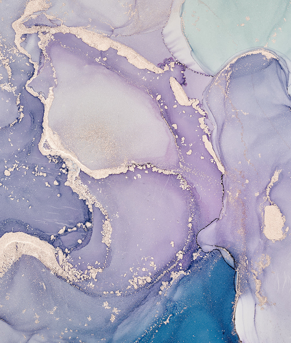Cool Liquid Marble Blue Tones