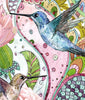 Colibris, Mariposas y Flores Ilustración