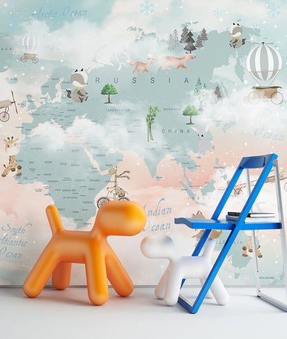 Little Animals World Map