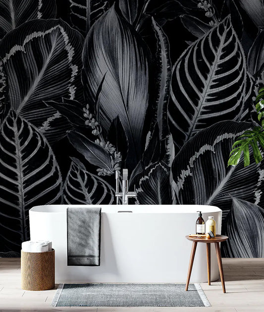 Hojas Tropicales Negras