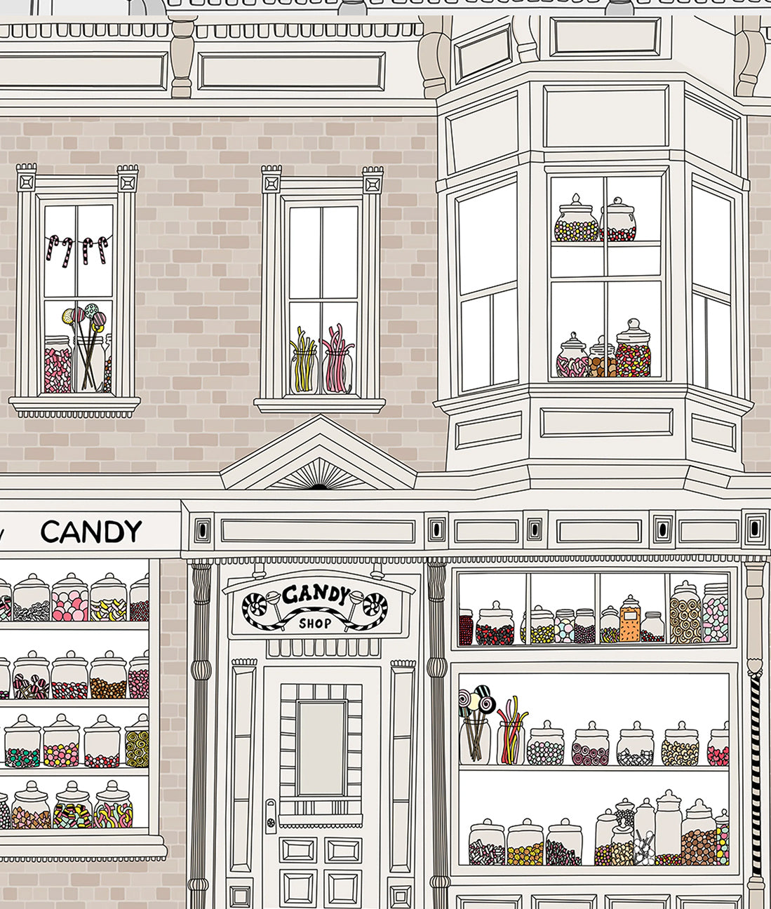 Fachada Candy Store - Beige
