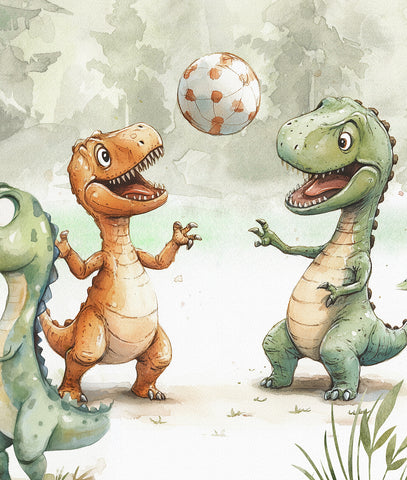 Dinosaurios y Fútbol Soccer