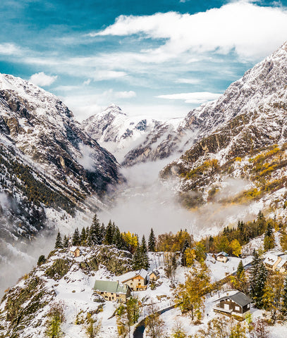 Montañas Nevadas En Francia