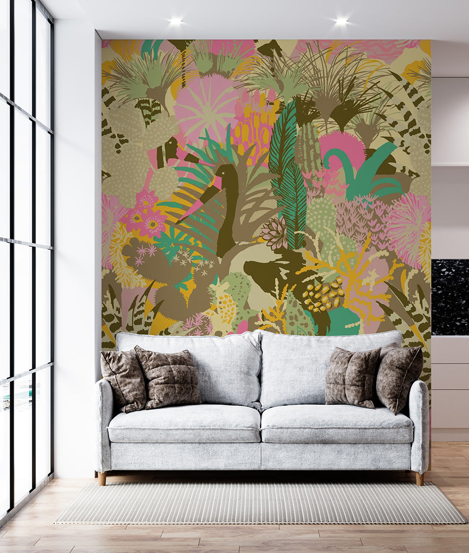 Patos y Plantas Abstractas I