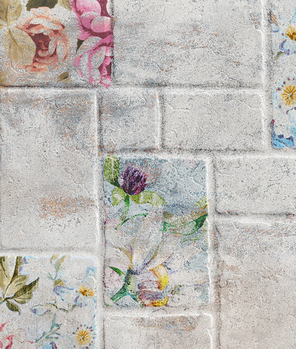 Mosaicos Flores Piedra III