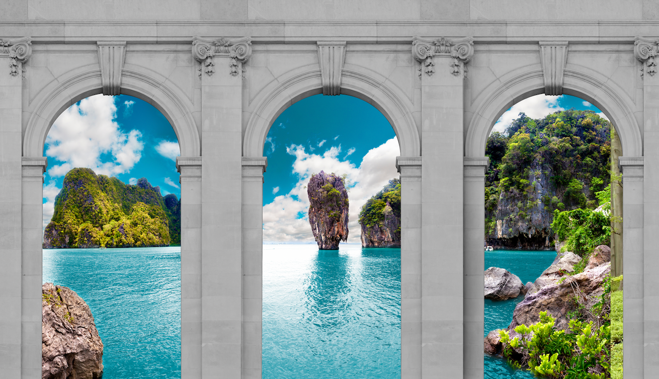 Arcos de Cantera y Varios Paisajes - Gris