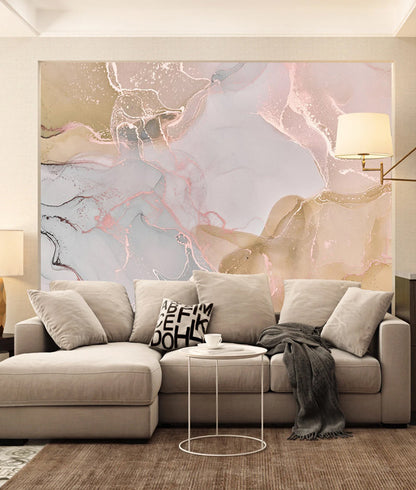 Cool Liquid Marble Light Tones