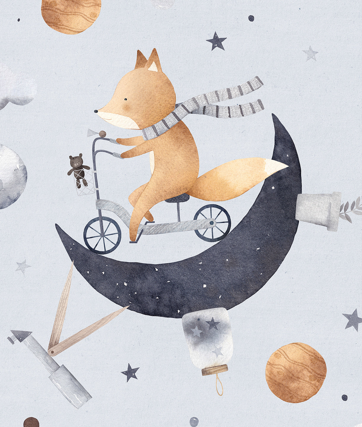 Cute Baby Animals and Moons