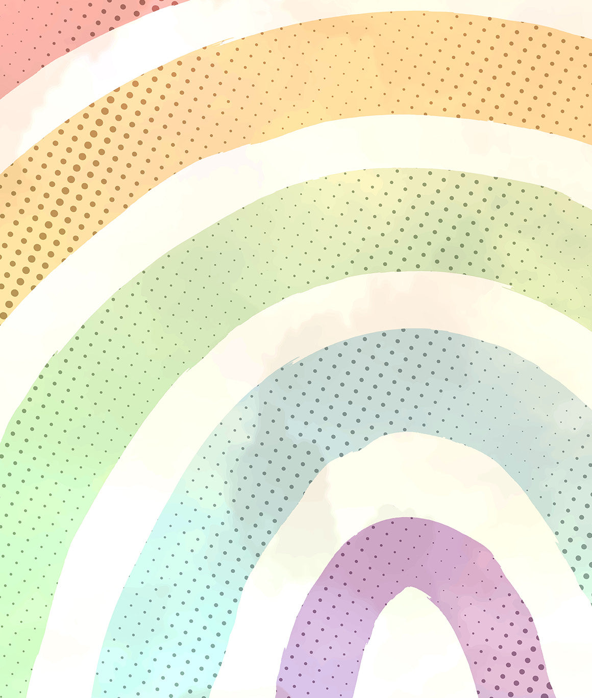 Vintage Rainbow Watercolored