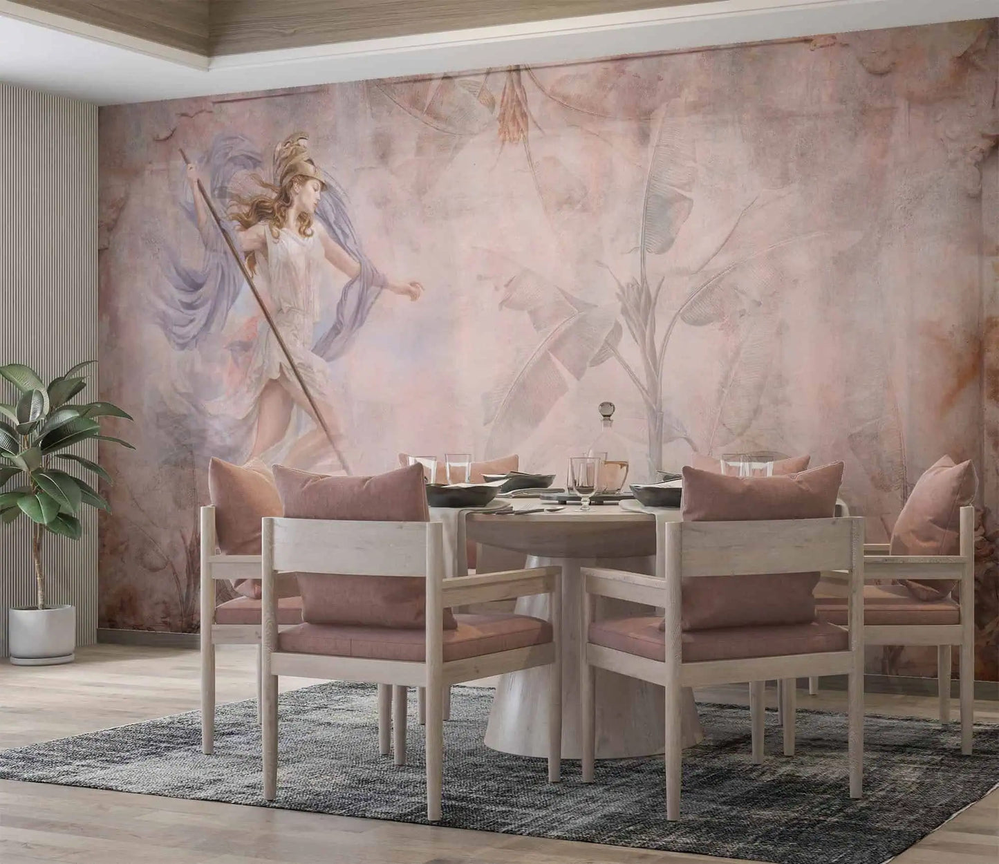Romantic Greek Goddess Fresco