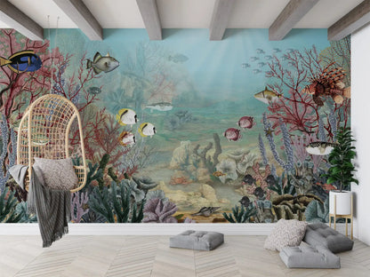 Fish & Corals Underwater Illustration