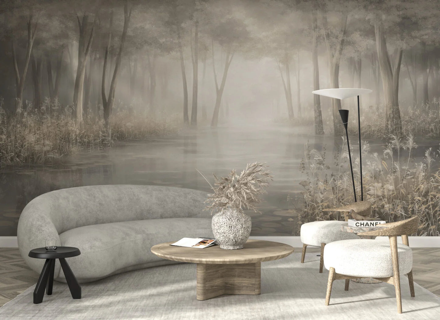Vintage Foggy Swamp
