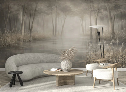 Vintage Foggy Swamp