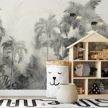 Europrint Palm Trees in Foggy Mood