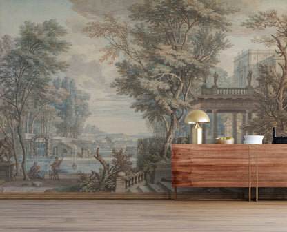 Vintage Mythological Landscape