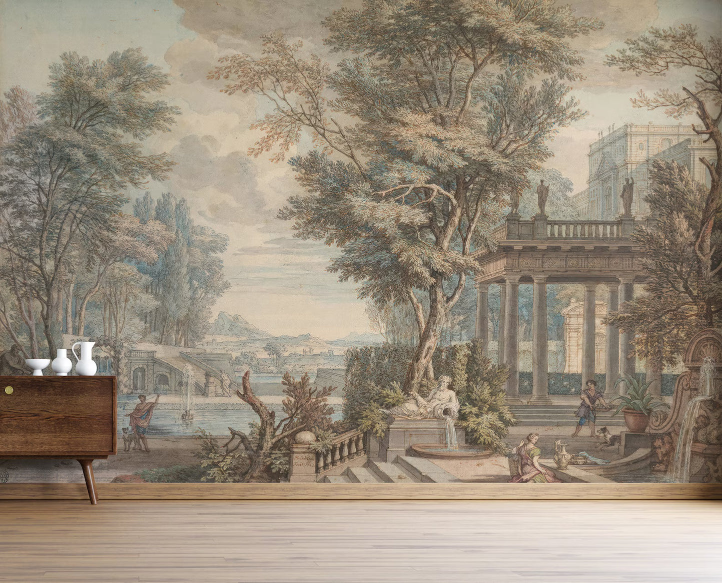 Vintage Mythological Landscape