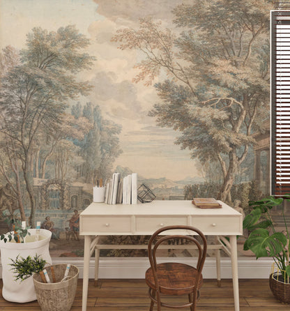 Vintage Mythological Landscape