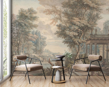 Vintage Mythological Landscape