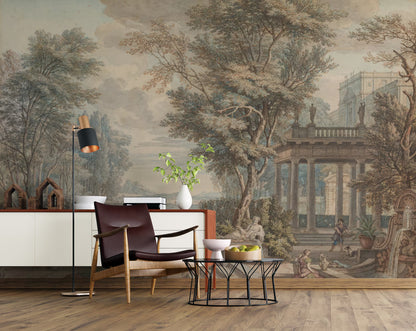 Vintage Mythological Landscape