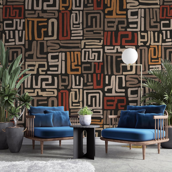 Europrint African Motif Abstract Wallpaper