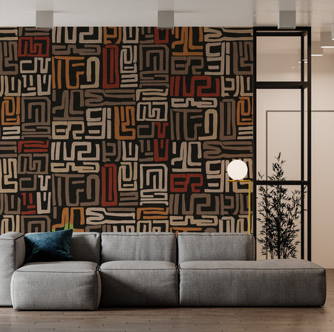 Europrint African Motif Abstract Wallpaper