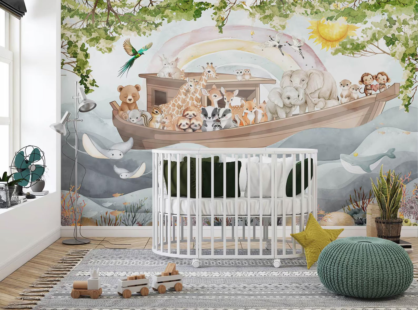 Ilustración Arca de Noé Infantil