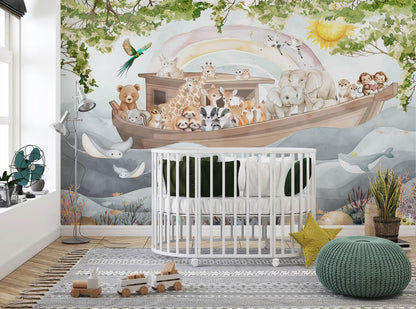 Ilustración Arca de Noé Infantil
