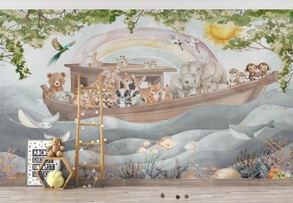 Ilustración Arca de Noé Infantil