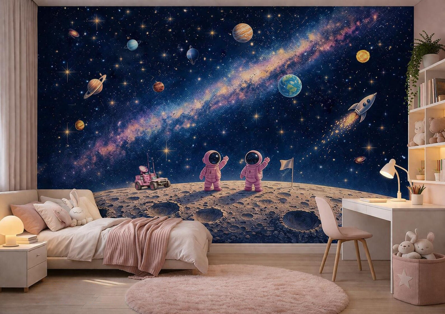 Astronautas en La Luna