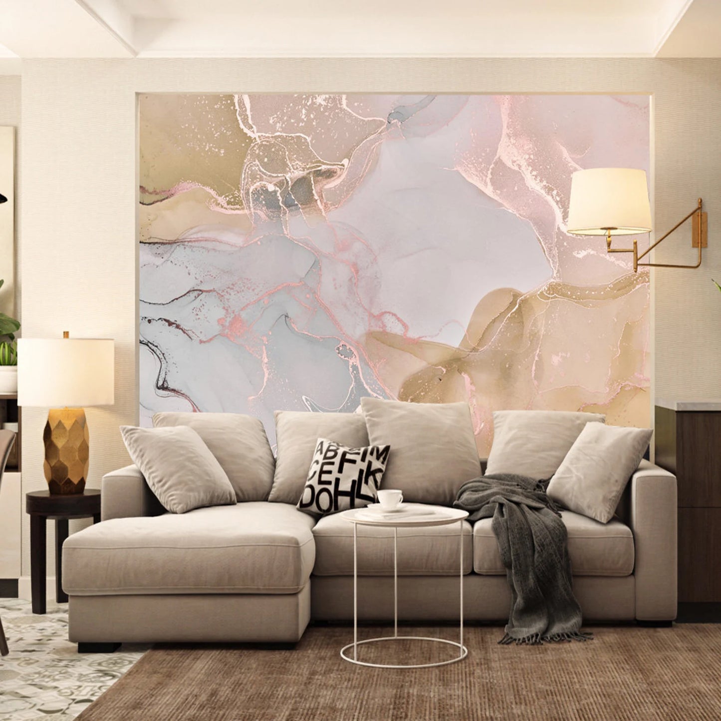 Cool Liquid Marble Light Tones