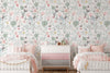 Kids Pastel Floral Mural Wallpaper