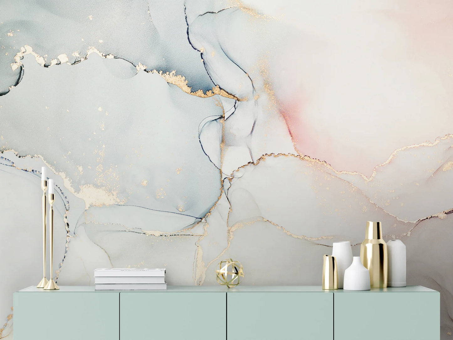 Soft Colors Marbled Ink