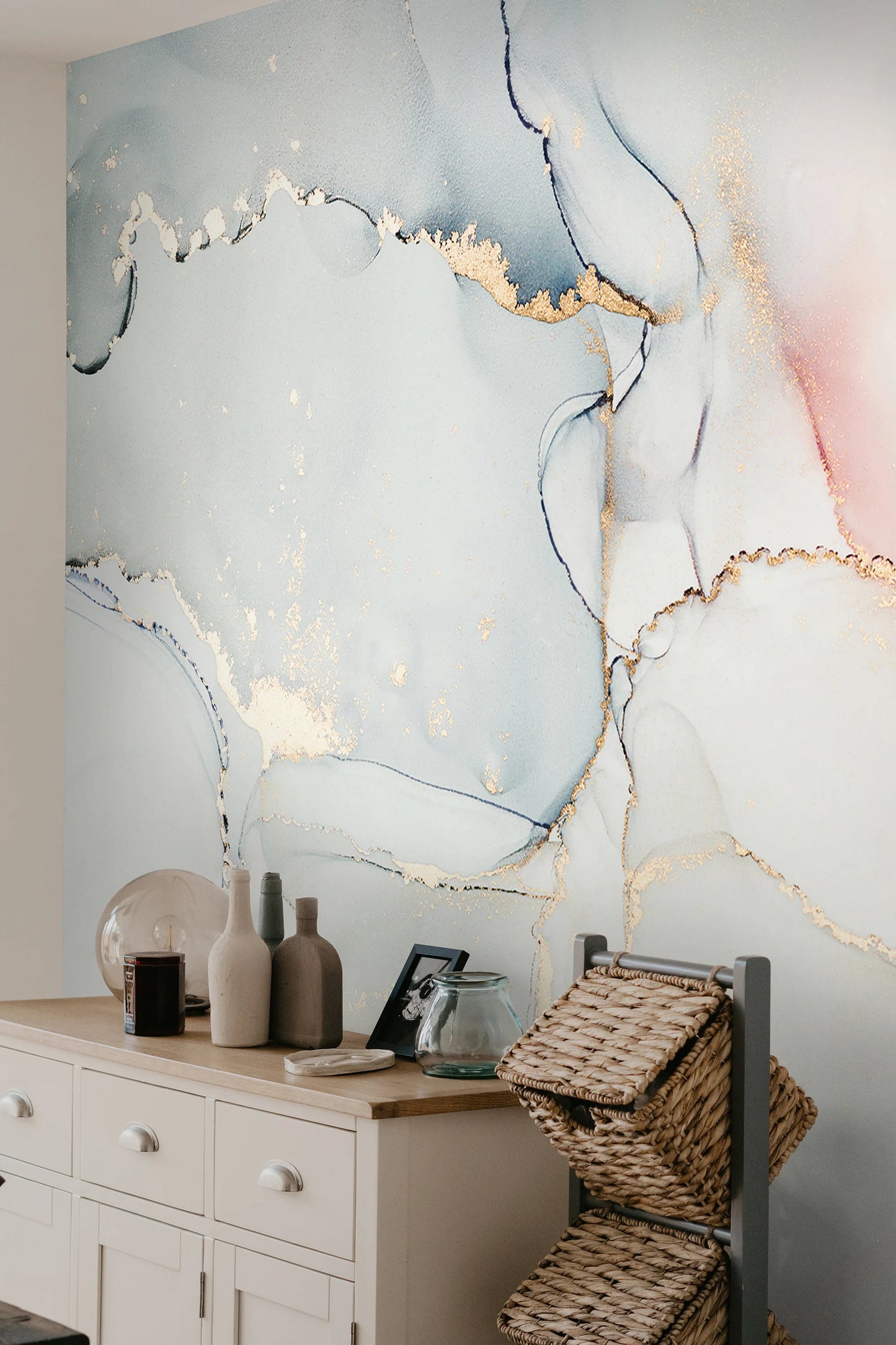 Soft Colors Marbled Ink