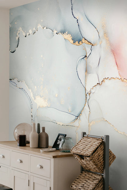 Soft Colors Marbled Ink