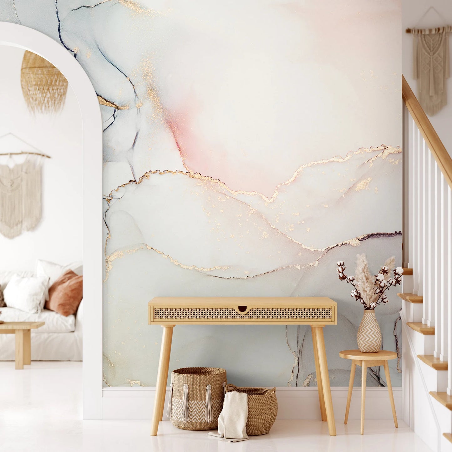 Soft Colors Marbled Ink