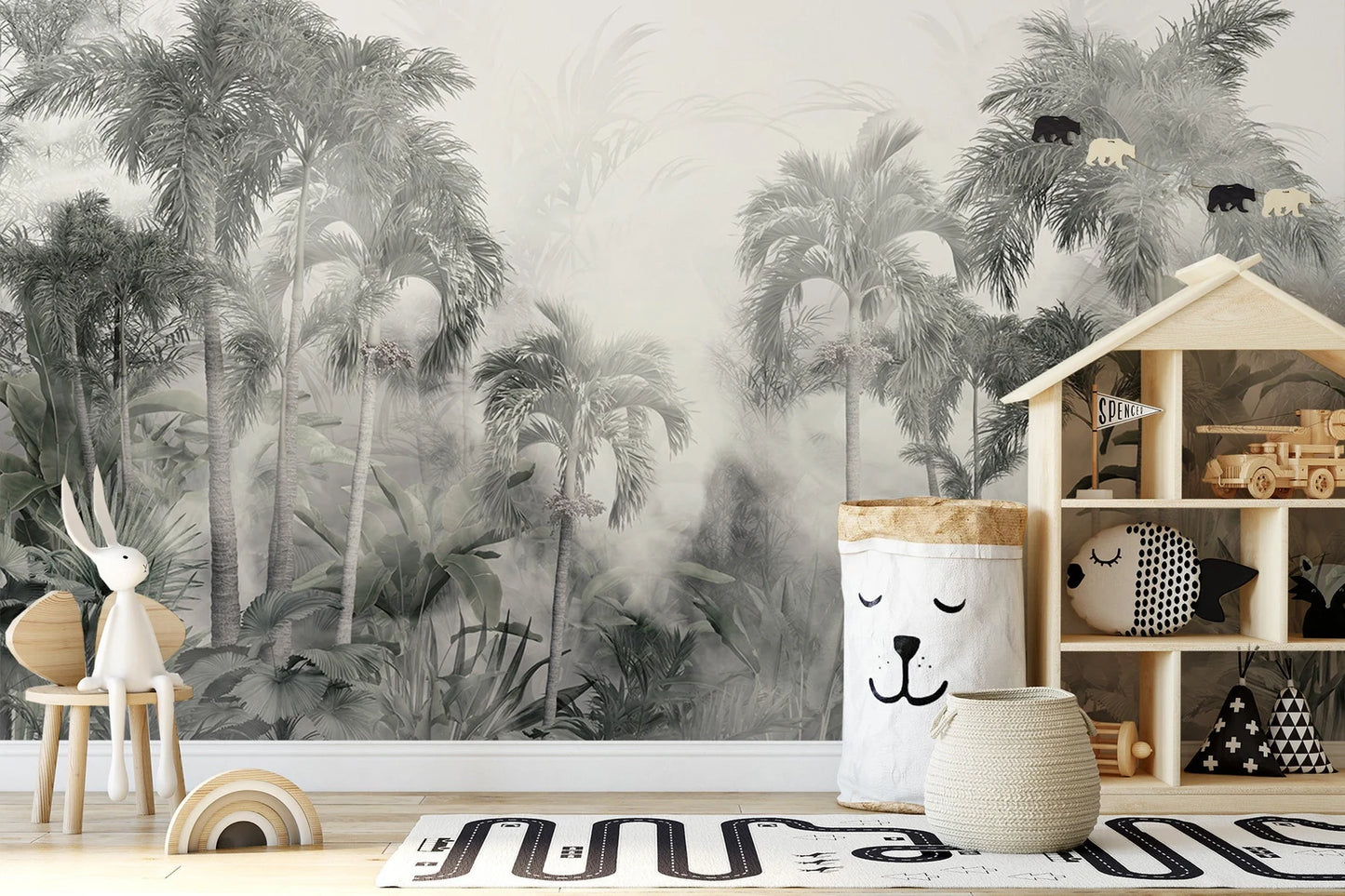 Europrint Palm Trees in Foggy Mood