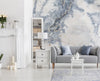 Pale Blue / White Marble