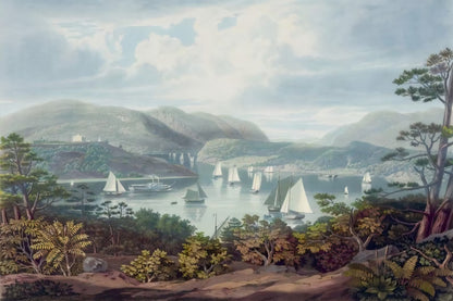 Paisaje Veleros en el Lago