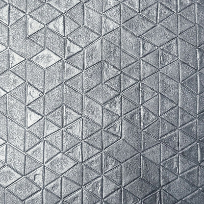 Tapiz Wallpaper Gunmetal Triangles