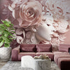 Perfil Dama Flores De Papel - Light Pink