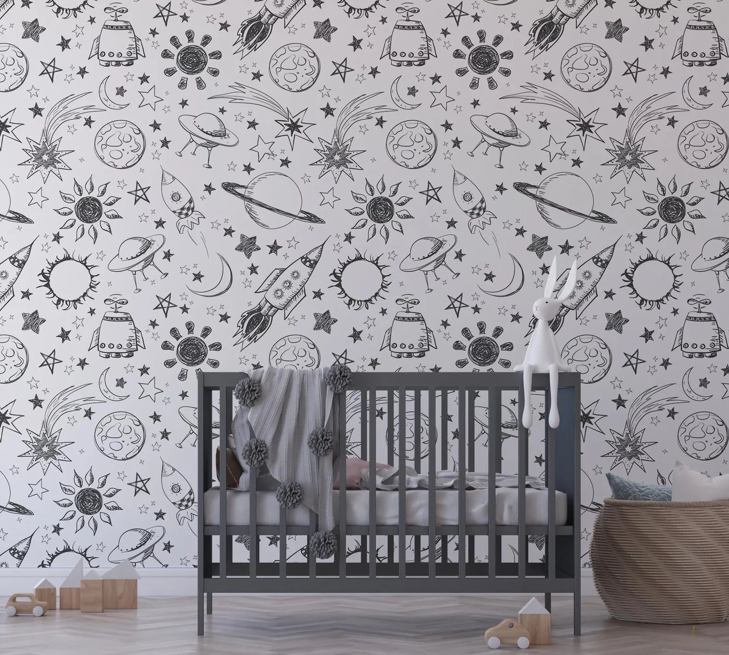 Rocketships and Planets Sketches