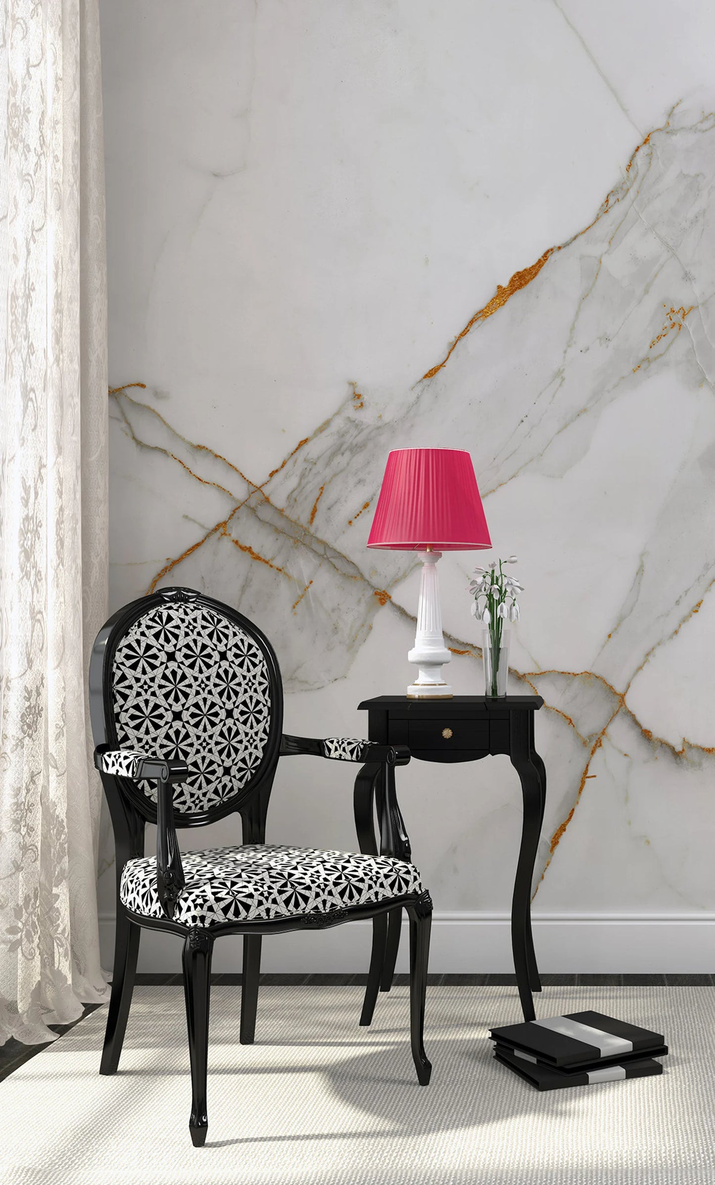 Mármol Blanco Estilo Carrara