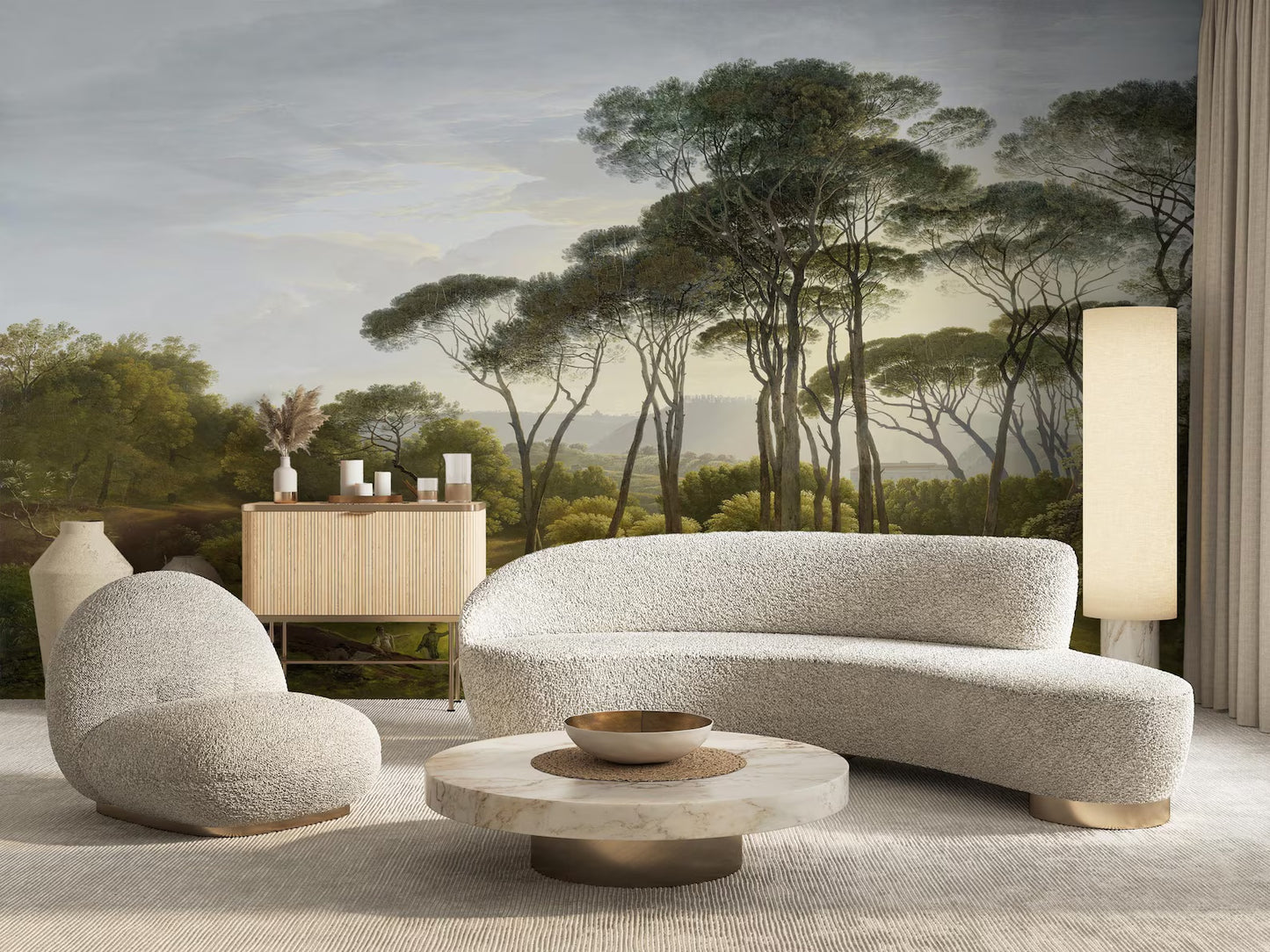 Landscape with Umbrella Pines