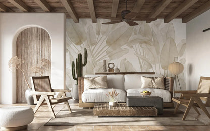 Plantas Tropicales Sepia y Otros Colores