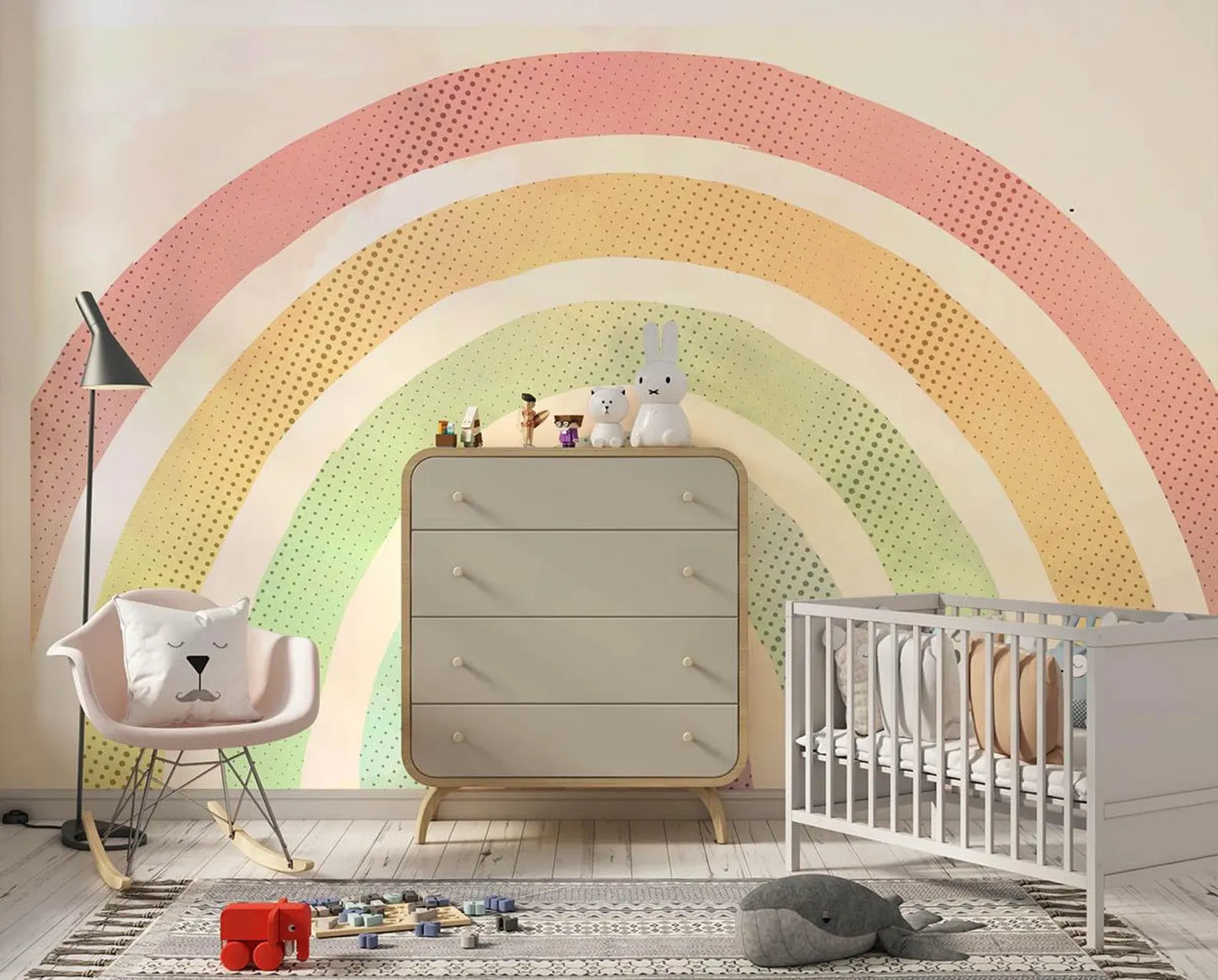 Vintage Rainbow Watercolored