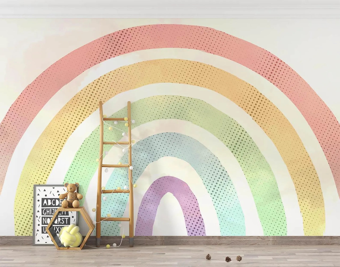 Vintage Rainbow Watercolored