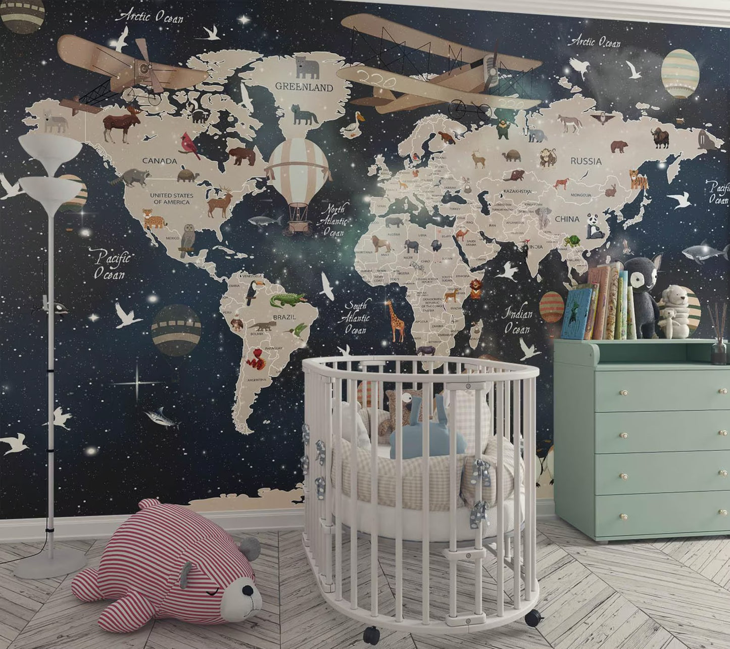 Mapa Mundi Galaxia Niños (En Inglés)