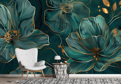 Dark Green Flowers