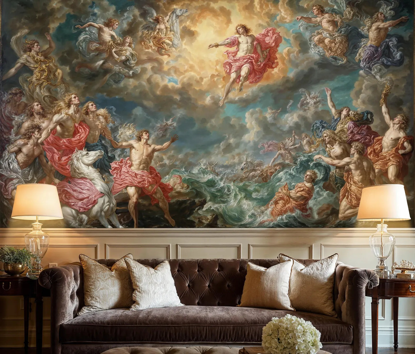 Celestial Pintura Estilo Barroco
